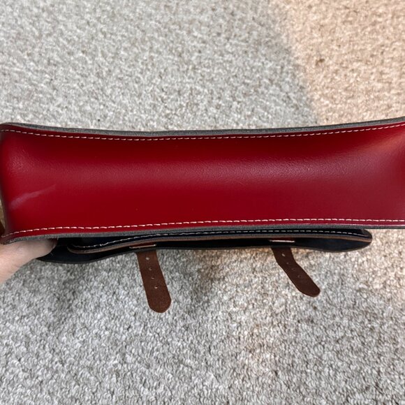 NWOT The Leather Satchel tri-color satchel bag, 12.5 inch - Picture 4 of 5